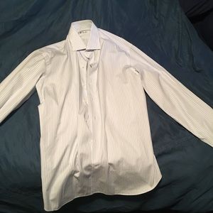 Loro Piana Men’s Button Down Dress Shirt Striped